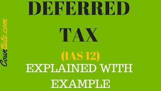 Deferred Tax IAS 12  Explained with Examples