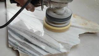 दो ही बट्टी से कैसे करे डायमंड पोलिश  How to diamond polish in marble and italian 