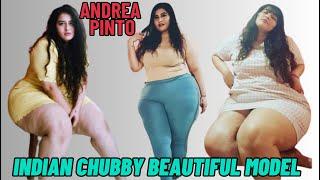 Andrea Pinto Indian Plus Size Fashion Model Chubby Cute Girl Influencer Biography Wiki
