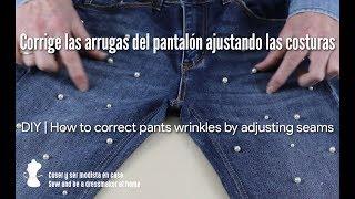 DIY  Corrige las arrugas del pantalón ajustando las costuras