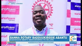 Banna Rotary Badduukiridde Abantu  Babawadde Ebintu Ebikozesebwa mu Bulamu