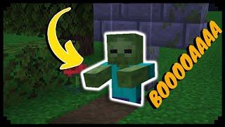 How to make a ZOMBIE JUMP SCARE in Minecraft‼