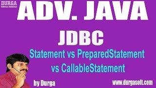 JDBC-104 Statement vs PreparedStatement vs CallableStatement by Durga Sir