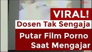 Viral Dosen Ini Tak Sengaja Putar Film Porno Saat Mengajar