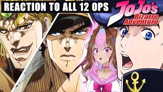 What is JoJos Bizarre Adventure About  First time reacting to Anime Openings 1-12