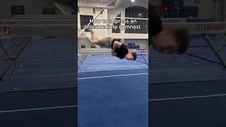 How to impress a gymnast  #gymnast #gymnastics #sports #olympics #ncaa #olympic #flip #parkour #d1