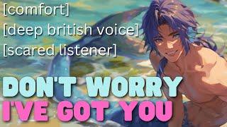 Flirty Merman Saves You From Drowning M4A ASMR strangers to more deep british voice