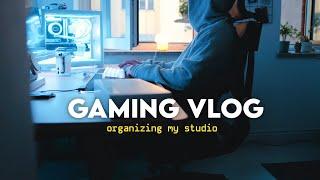 ️ gaming vlog  late night chill organizing my studio playing black myth wukong