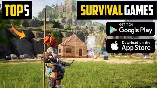 Top 5 HIGH GRAPHICS SURVIVAL Games For Android  2024  5 Best Survival Games For Android