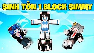 SAMMY THỬ THÁCH 24H SINH TỒN 1 BLOCK MÈO SIMMY TRONG MINECRAFT