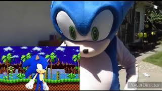 Sonic Reacts To A Mascot Costume