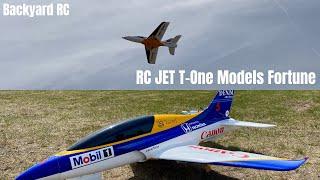 Flying my RC JET T-One Models Fortune