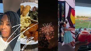 VLOG  THE HAPPIEST I’VE EVER BEEN + MOMS NEED ALONE TIME TOO + BASEBALL GAME + JULY 4TH & COOKING