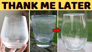 How to Remove Hard Water Stains From Drinking Glass with Baking Soda