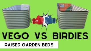 Vego Garden vs Birdies Raised Garden Bed Review Comparison - Unboxing Assembly & First Impressions