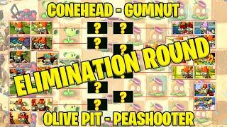 THE GUMNUT-OLIVE PIT PEASHOOTER CONEHEAD Zombie Tournament - Plants vs Zombies Epic MOD