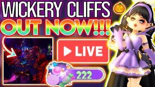 2022 ROYALLOWEEN WICKERY CLIFFS UPDATE OUT NOW ROBLOX Royale High Tea Spill Stream