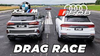 BMW X5M Competition vs. Audi RSQ8  DRAG RACE  Daniel Abt