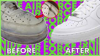 HOW TO REMOVE CREASES FROM AIR FORCE 1S  *THE BEST METHOD*