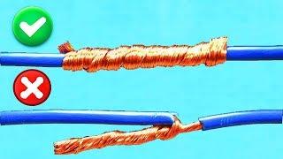 AWESOME IDEA HOW TO TWIST ELECTRIC WIRE TOGETHER