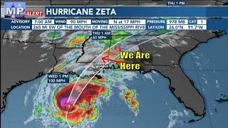 Hurricane Zeta Headed Straight For Us