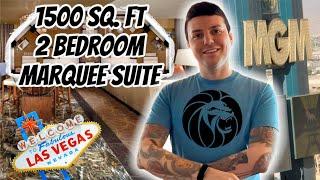 Ultimate MGM Grand Las Vegas Marquee Suite Tour 1500 SQ FT 2 Bedroom Review