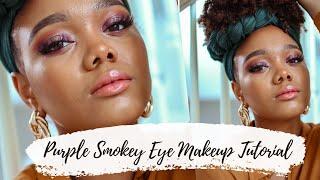 Easy Purple Smokey Eye Makeup Tutorial