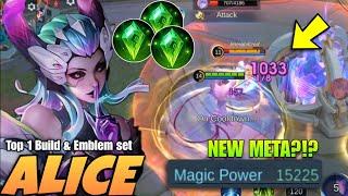 ALICE WITH NEW HOLY CRYSTAL IS THE NEW META DAMAGE IS ABSOLUTELY INSANE  MLBB