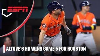 Jose Altuve hits go-ahead 3-run HR in 9th to give Astros Game 5 win  MLB on ESPN