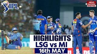LSG vs MI IPL 2023 Highlights Lucknow vs Mumbai Highlights  Today Match Highlights