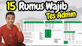 15 Rumus Excel untuk Tes Admin dan Seleksi Kerja