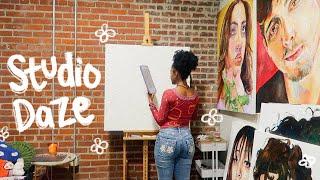 busy art vlog  week in my life as an artist sketching and painting