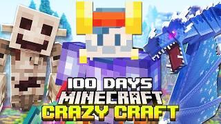 I Survived 100 Days in CRAZY CRAFT Minecraft