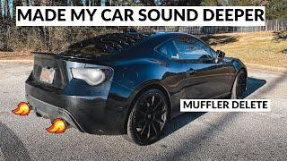 Made my car sound Deeper with a Muffler Delete  FRSBrzGT86