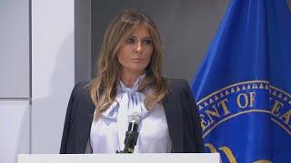 Melania Trump warns of social medias destructive and harmful impacts