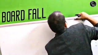 Alakh Pandey Board Fall During CLASS  Struggle to SUCCESS  Physics wallah  Behind The scene