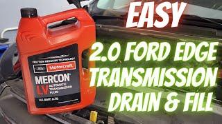 DIY Ford Edge 2.0 Ecoboost 6F35 Easy Transmission Change Drain and Fill
