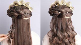 Perfect Messy Braid Braid Hairstyle Half Up Half Down  Most Beautiful Hairstyle For Ladies