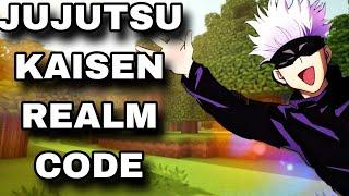 JUJUTSU KAISEN REALM CODE FOR MINECRAFT BEDROCK EDITION