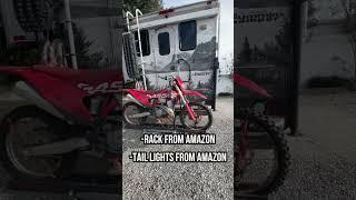 DIRTBIKE CARRIER Here are some of the basics on how I built my dirtbike carrier… #truckcamper