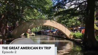 Episode 2 The Great American RV Trip-San Antonio & Fort Stockton TX #gorving #travelvlog #rvtravel