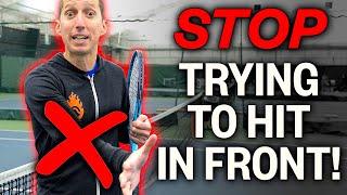 STOP trying to follow through tennis technique