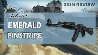 AK-47  EMERALD PINSTRIPE - CSGO @ Skin Showcase