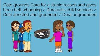 Cole whoops Dora with the belt  divorced  grounded  arrested Reuploaded Most popular video