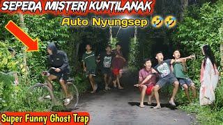 Sepeda Misteri Kuntilanak  Prank Lucu Seru Terbaru  Super Funy Ghost Trap