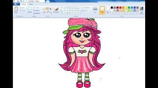 Unleash Your Creativity Drawing a Stunning Strawberry Girl in Ms Paint