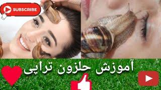 اموزش حلزون تراپیطرزتهیه ماسک جوانی پوست حلزون. بهترین ماسک ترمیم کننده