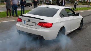 BMW E92 335d 335i M3 330d ... compilation  Sounds Accelerations Burnouts...