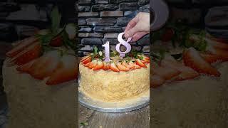 Вот и 18 летТорт на 18-летие #деньрождения #18лет #торт #медовик #самыйвкусныйторт