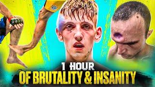 1 Hour Of BRUTAL MMA  Knockouts & Crazy Moments